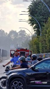 Incendio in zona Fortezza: traffico bloccato
