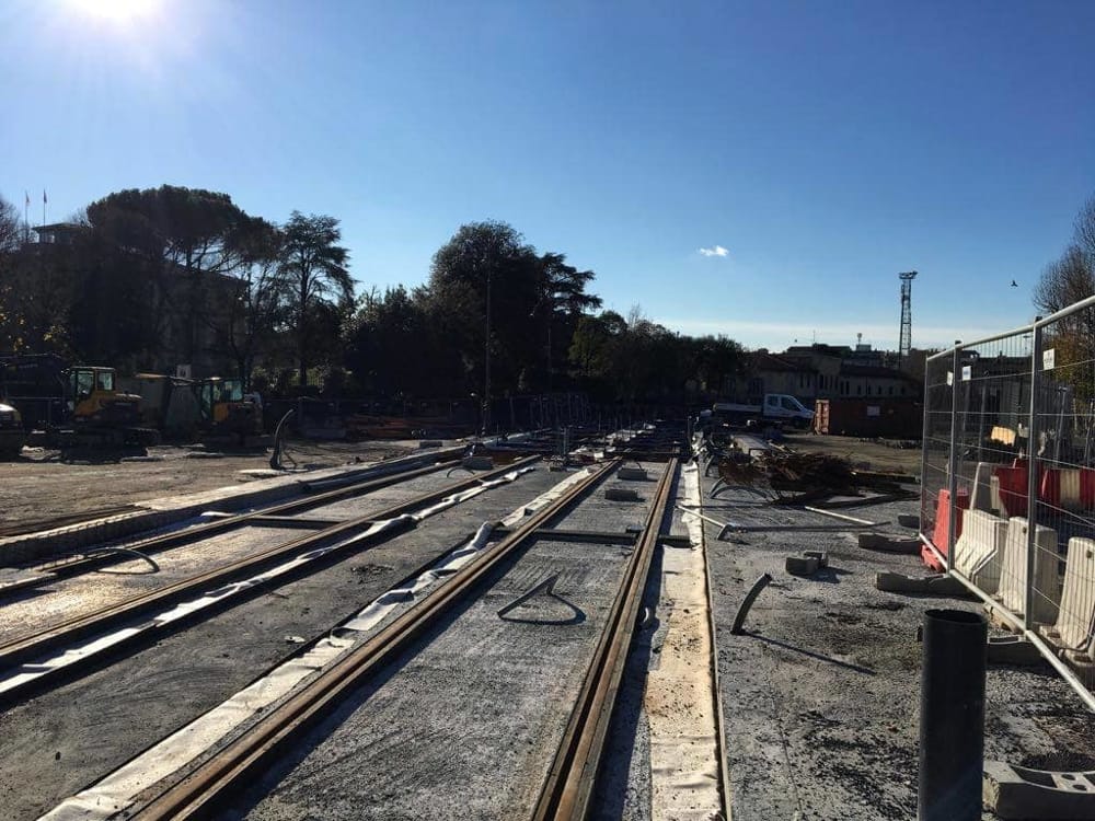 Tramvia: lunedì sera modifiche ai cantieri in viale Lavagnini