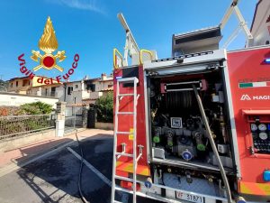 Incendio in casa a Calenzano