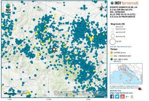 Terremoto: "Oltre 55 scosse, sciame sismico ancora in corso"