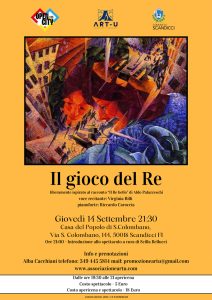 "Il gioco del re", spettacolo teatrala alla Casa del Popolo di San Colombano