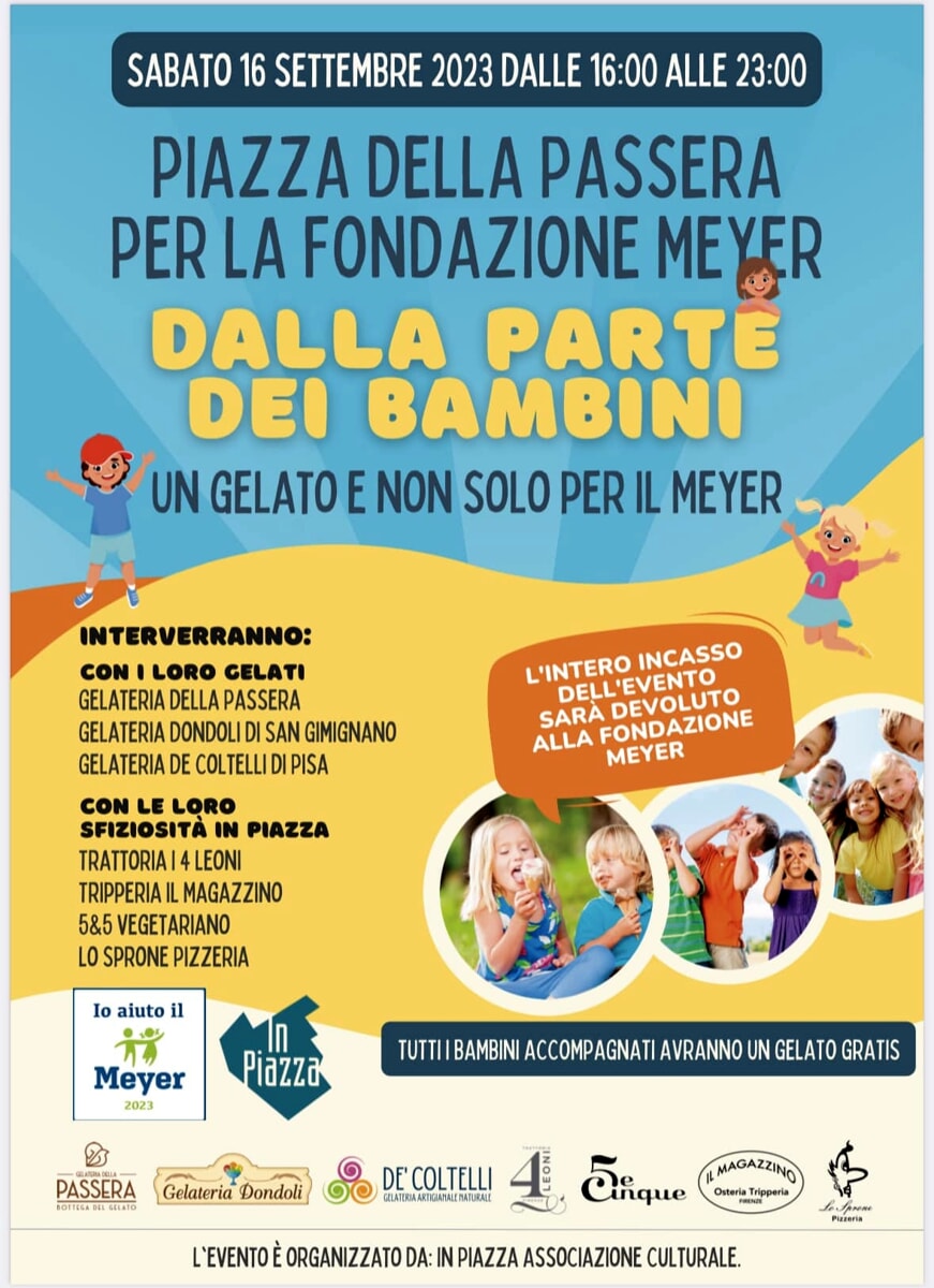 Solidarietà: appuntamento con “Un Gelato per il Meyer”