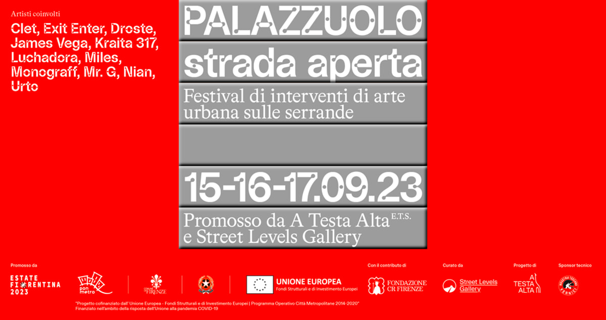 "Palazzuolo strada aperta", festival di arte urbana in Via Palazzuolo