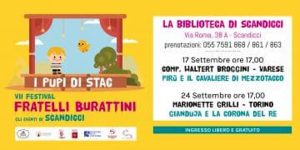 Spettacolo gratuito dei Pupi di Stac alla Biblioteca di Scandicci