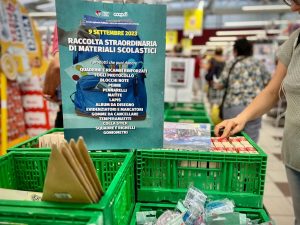 Raccolta di materiali scolastici nei punti vendita Unicoop Firenze