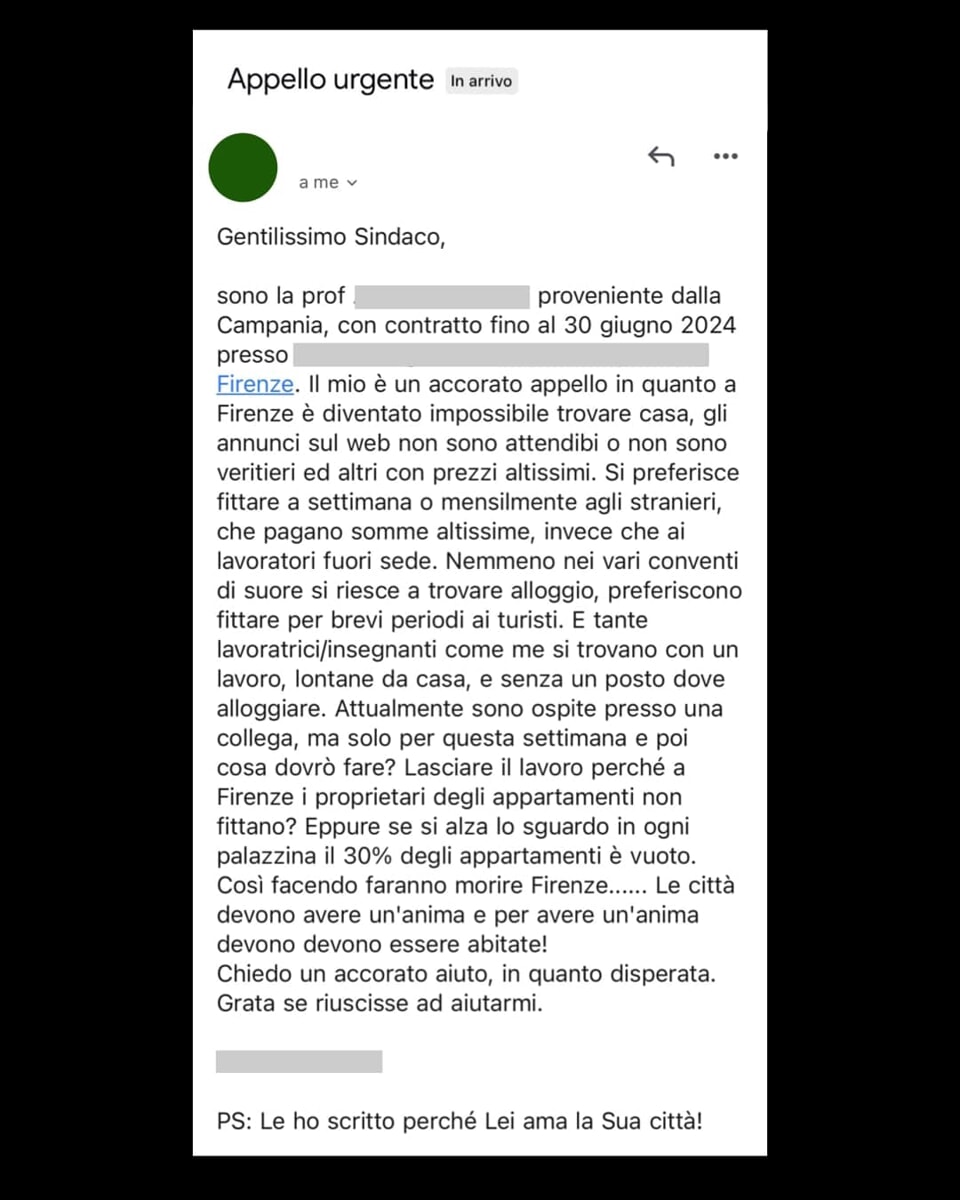 Emergenza affitti brevi, il sindaco pubblica una lettura: pioggia di critiche