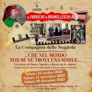 "Le fabbriche del Brunelleschi": viaggio teatrale all'interno delle basiliche fiorentine
