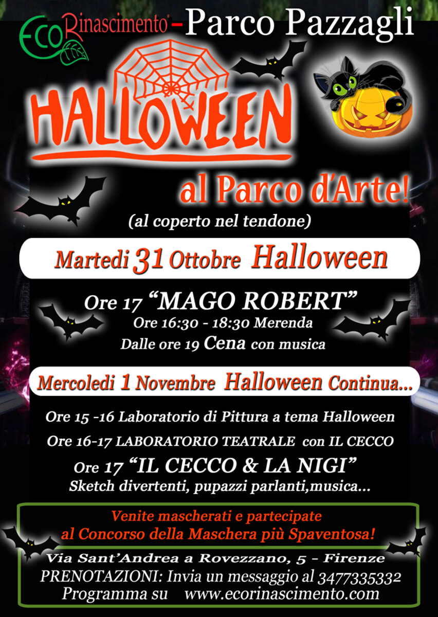 Halloween e 1° novembre al Parco Pazzagli