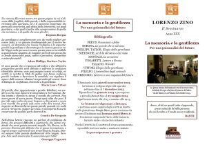Seminario "La memoria e la gentilezza. Per una psicanalisi del futuro"