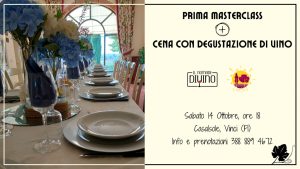 Prima masterclass e cena con degustazione di vino
