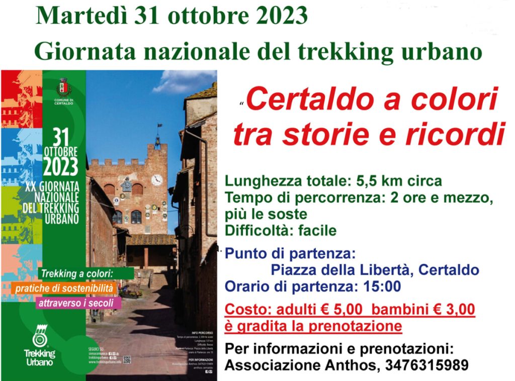 Trekking a colori a Certaldo
