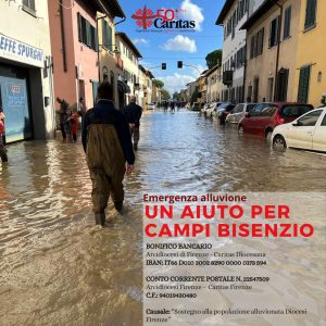 Maltempo, la diocesi di Firenze attiva con Caritas Firenze una raccolta fondi per le famiglie colpite dall'alluvione