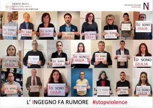 Violenza sulle donne, il poster dell’ordine degli ingegneri: “Io sono Giulia, basta violenza” / FOTO