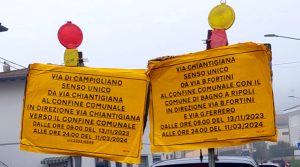 Caos traffico, in via Chiantigiana arriva il senso unico alternato