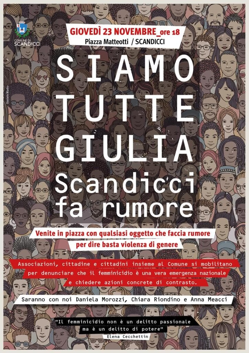 “Siamo tutte Giulia. Scandicci fa rumore”: manifestazione per dire basta alla violenza di genere