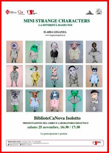 "Mini strange characters - La diversità siamo noi" (presentazione libro e laboratorio didattico )