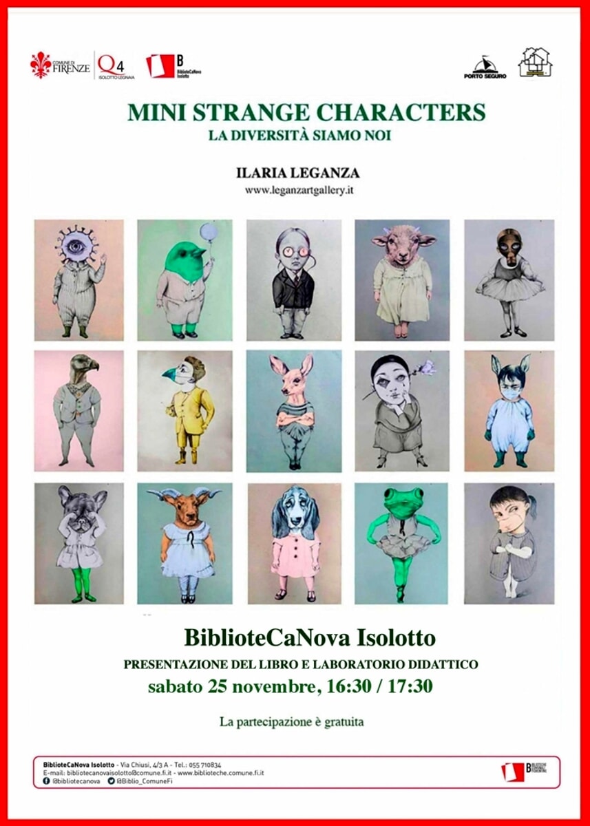 "Mini strange characters - La diversità siamo noi" (presentazione libro e laboratorio didattico )