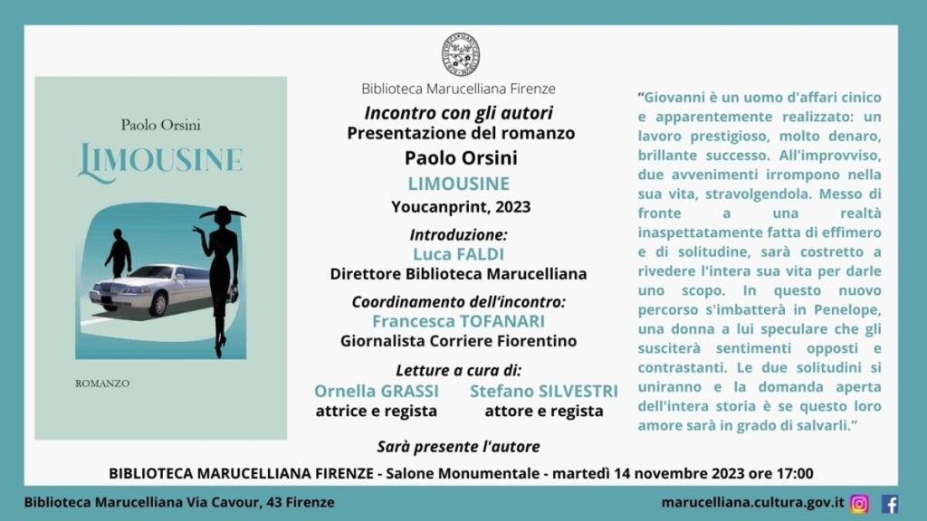Presentazione del libro "Limousine" di Paolo Orsini