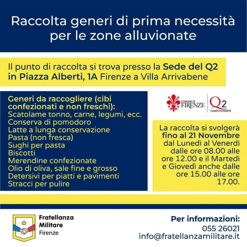 A Firenze un nuovo centro di raccolta di generi di prima necessità per le zone alluvionate