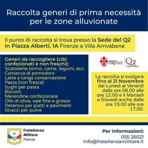 A Firenze un nuovo centro di raccolta di generi di prima necessità per le zone alluvionate