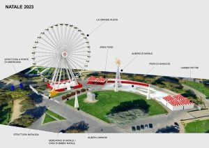 Ruota panoramica e pista di pattinaggio: ci sarà anche un villaggio di Natale per bambini / IL PROGETTO