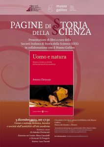 "Uomo e natura. Scienza, tecnica e società dall'antichità all'Età Moderna"