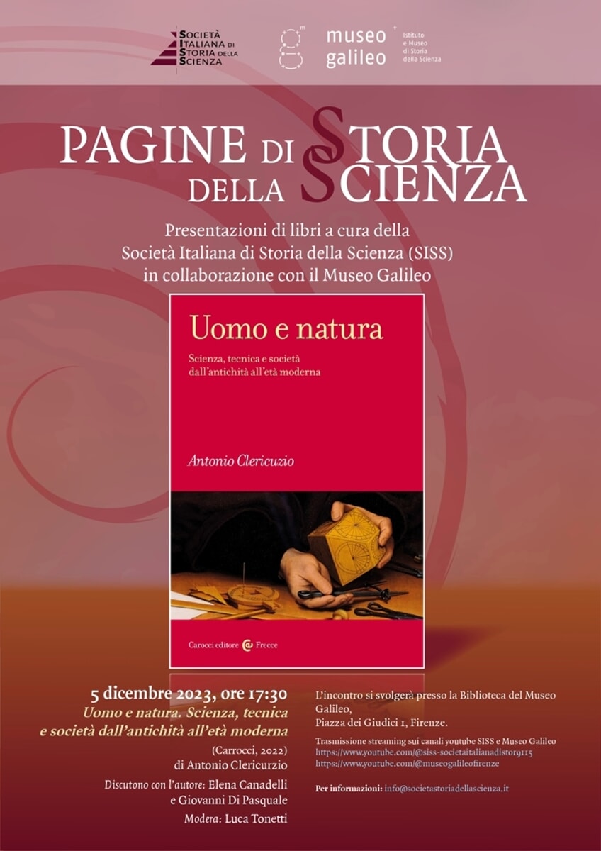 "Uomo e natura. Scienza, tecnica e società dall'antichità all'Età Moderna"