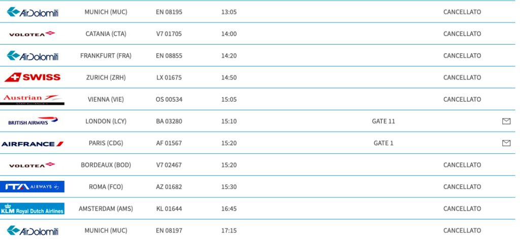 Sciopero del trasporto aereo, a Peretola decine di voli cancellati