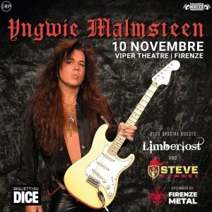 Yngwie Malmsteen in concerto al Viper