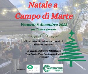Mercato natalizio in zona Stadio