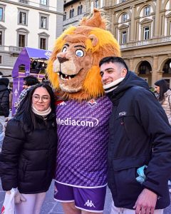 Fiorentina road show in Piazza della Repubblica