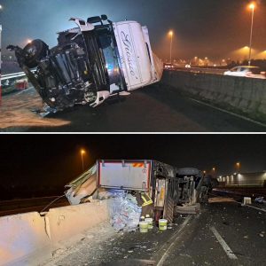 Incidente in FiPiLi: camion ribaltato, superstrada bloccata