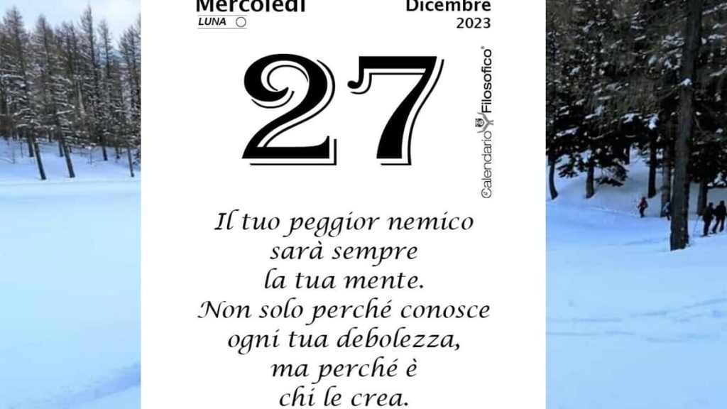 Almanacco | Mercoledì 27 dicembre: accadde oggi, compleanni, santo e proverbio del giorno