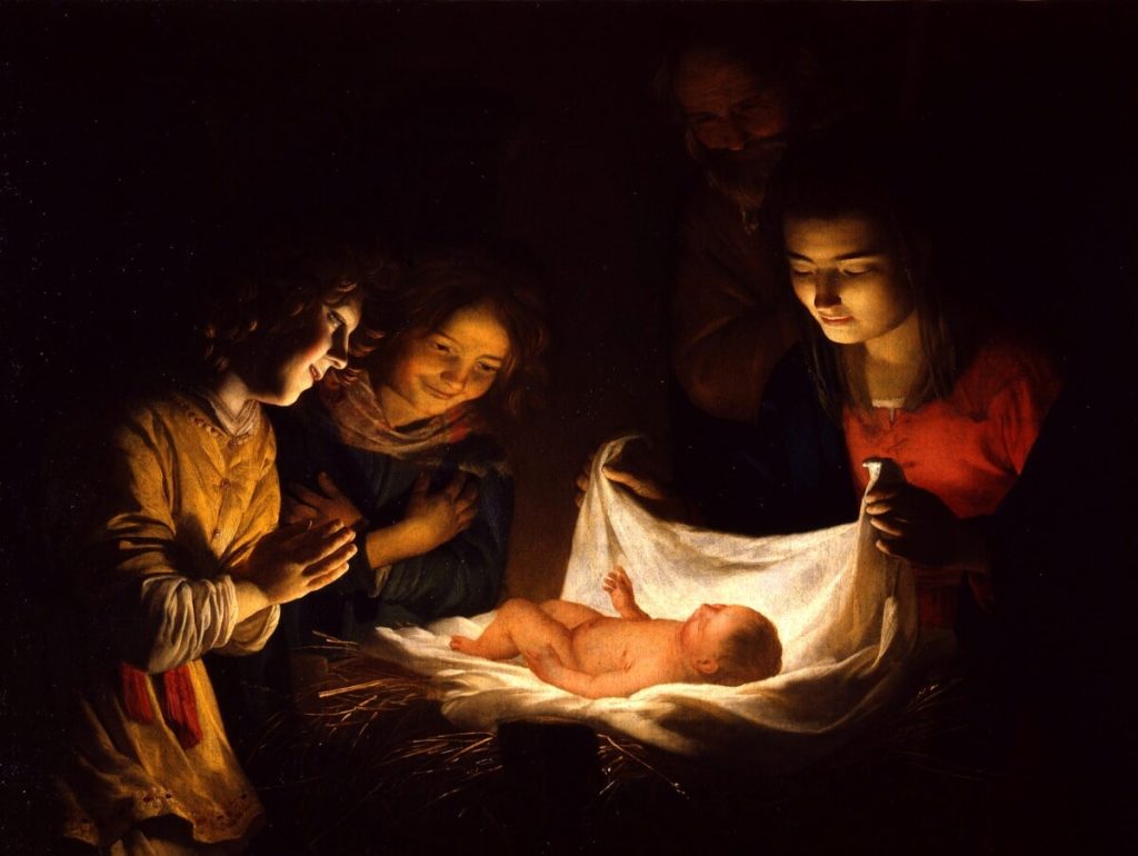"Adorazione del Bambino" di Gherardo delle Notti: agli Uffizi il famoso dipinto