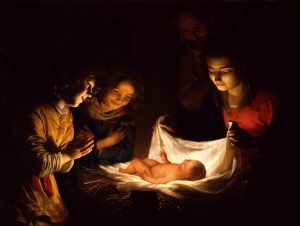 "Adorazione del Bambino" di Gherardo delle Notti: agli Uffizi il famoso dipinto