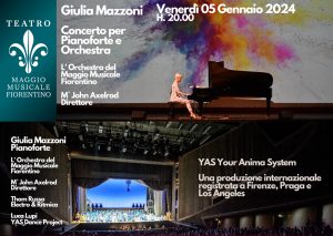 Giulia Mazzoni, concerto per pianoforte e orchestra al Tatro del Maggio Musicale Fiorentino