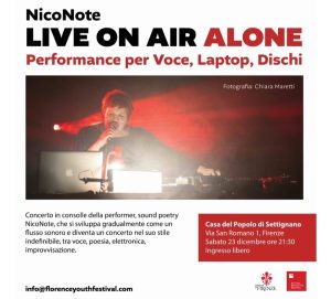 'Live on Air Alone' di NicoNote alla Casa del Popolo di Settignano