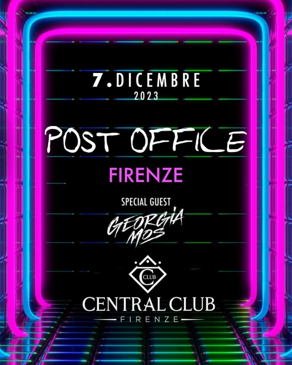"Post office": al Central Club dj set con Georgia Mos special guest