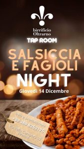 Salsiccia & fagioli night