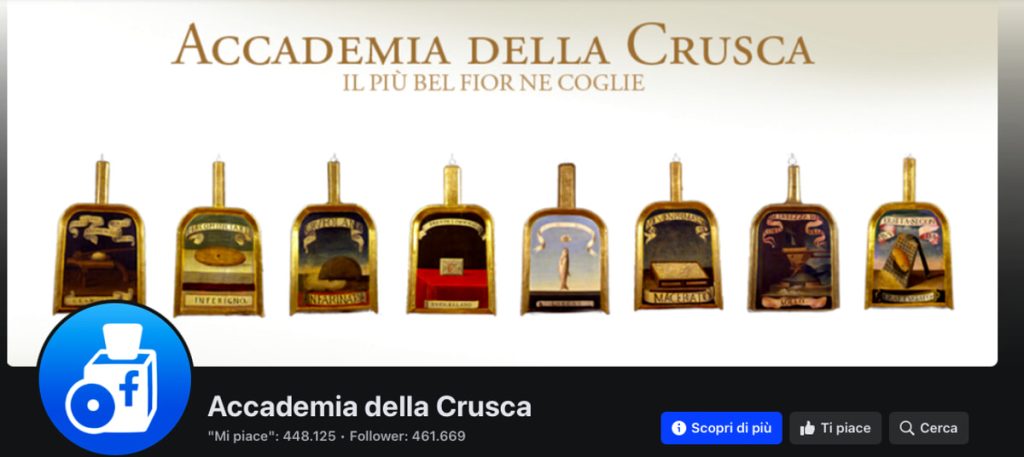 Facebook oscura la pagina dell’Accademia della Crusca