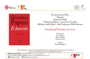 "Il diavolo", presentazione del volume di Giovanni Papini a cura di Luca Scarlini