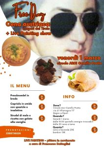 Cena austriaca e live painting