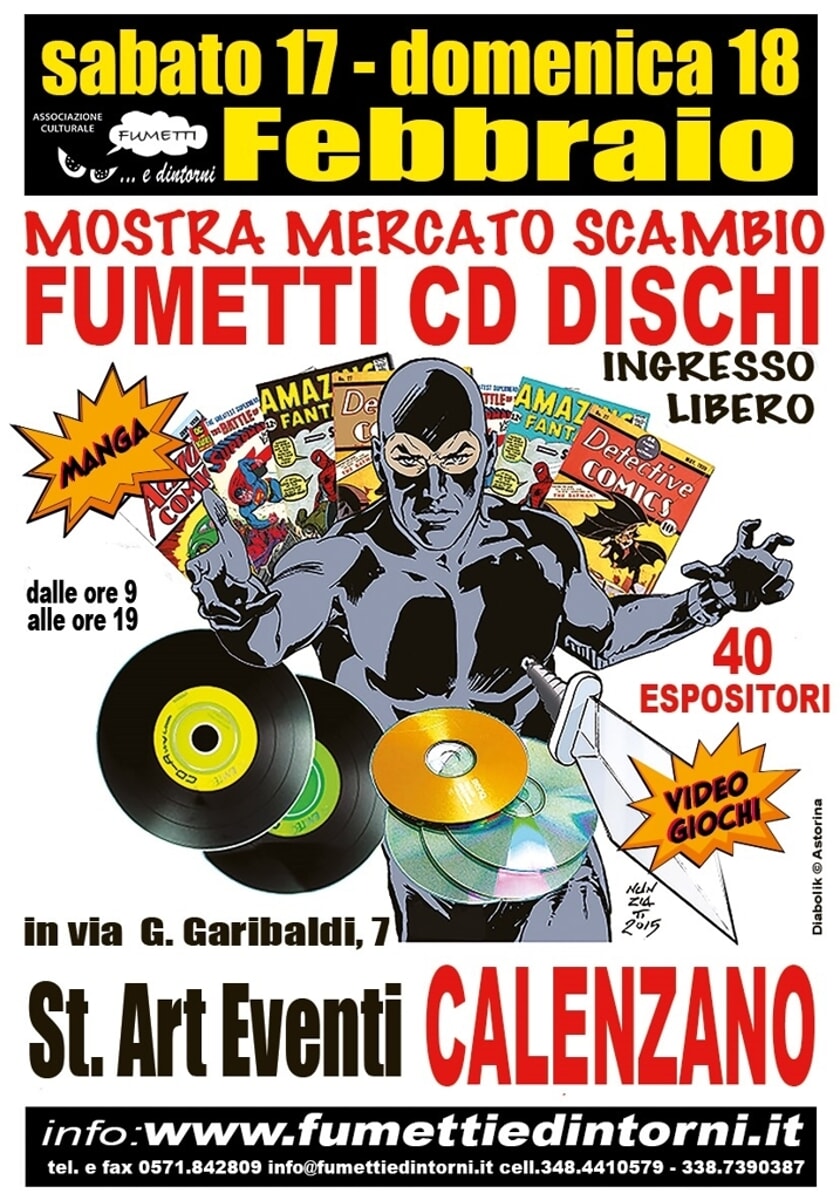 Dischi fumetti videogiochi allo start eventi Calenzano