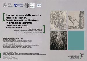 Inaugurazione della mostra “Ridon le carte”. Dante tradotto e illustrato in Francia (e altrove). La collezione Paul Bitner in mostra