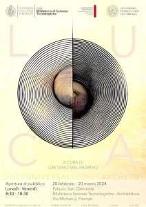 La mostra "L.U.C.A. linee universali curve archetipi" alla Biblioteca di Scienze Tecnologiche