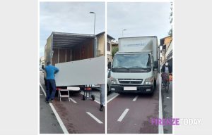 "Una strada intasata per la ciclabile, e poi la usano così" / LE IMMAGINI