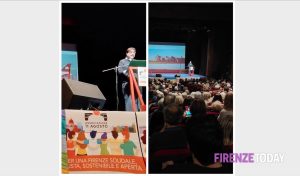 Puccini pieno per Montanari: "Pd sistema di potere, in campo per una Firenze giusta e solidale" / FOTO
