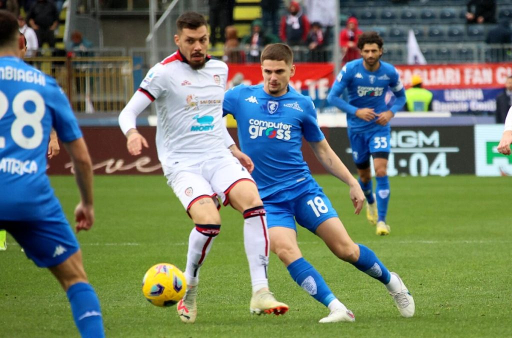 Empoli-Cagliari 0-1 gol e highlights: prima sconffita per Nicola