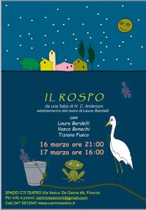 Al Teatro Cti "Il rospo", spettacolo per bambini