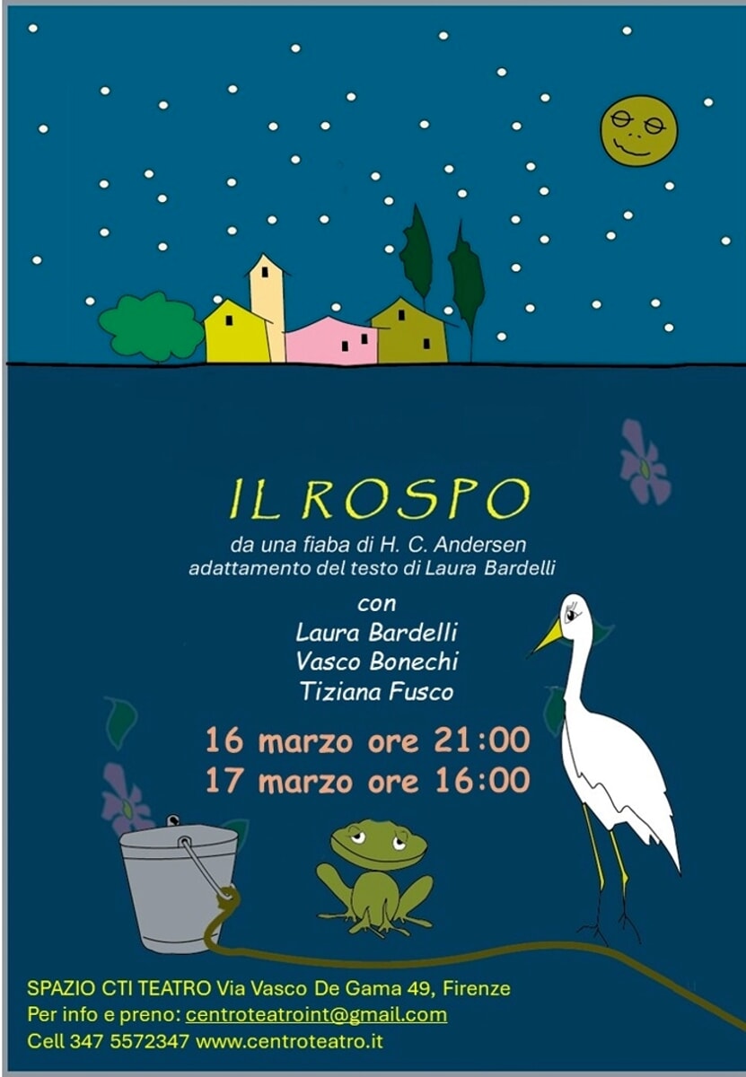 Al Teatro Cti "Il rospo", spettacolo per bambini